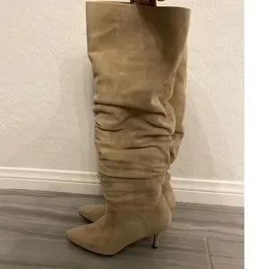 Stuart Weitzman Mojave Lafayette Slouch Suede Boots
